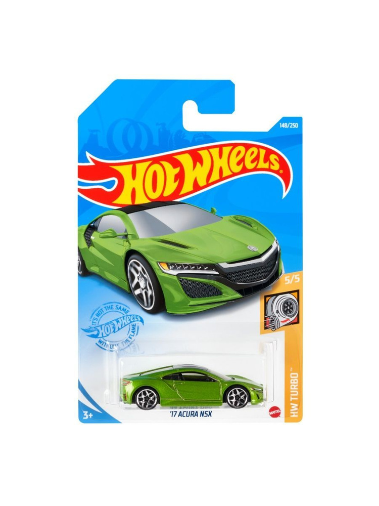 GTC58 Машинка металлическая игрушка Hot Wheels коллекционная модель 17 ACURA NSX зеленый  #1