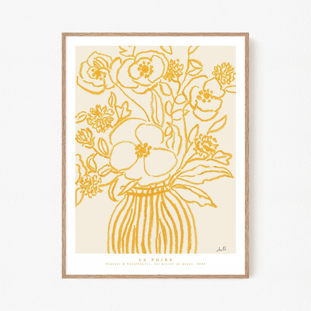 Постер "Poppies Cornflowers", 21х30 см #1