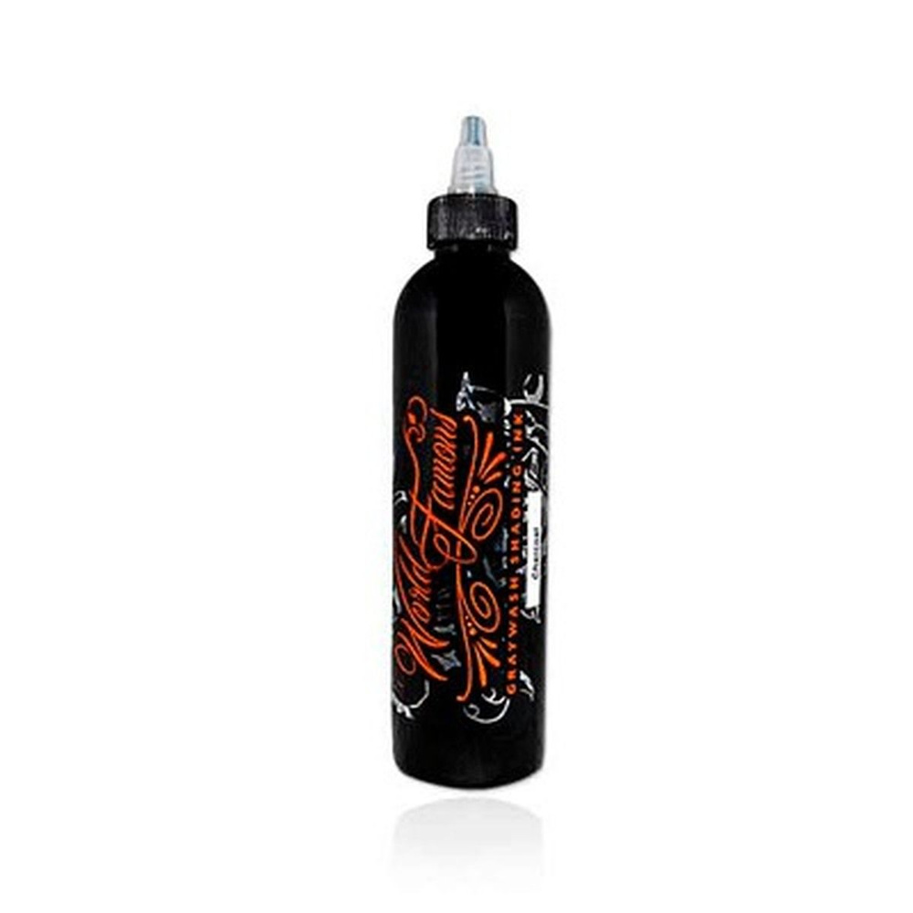 Краска для тату World Famous Tattoo Ink Charcoal Greywash (8 унций - 240 мл) #1