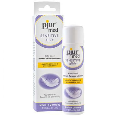 pjur Med Sensitive Glide, 100 мл. Лубрикант на водной основе для чувствительной кожи  #1