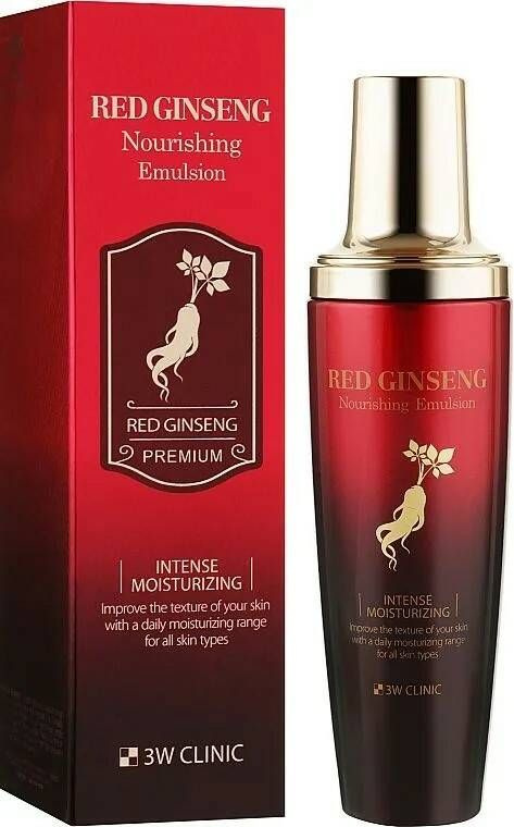 3W Clinic Эмульсия для лица питательный с красным женьшенем/ Red Ginseng Nourishing Emulsion, 130 мл #1