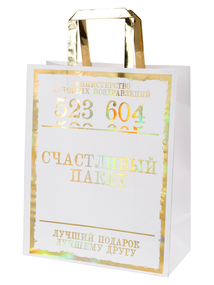 Пакет подарочный для упаковки подарков 26х32,4х12,7см #1