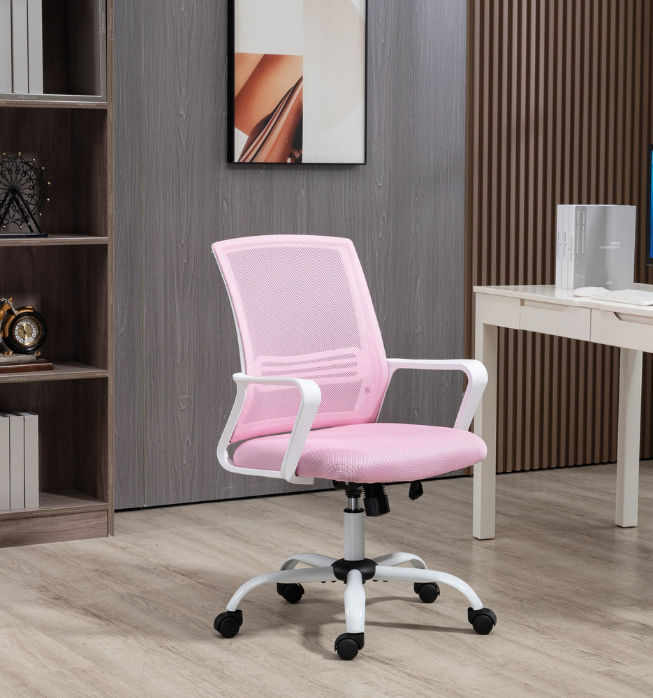 Guocai Офисное кресло Кресло компьютерное, в офис, розовый  #1