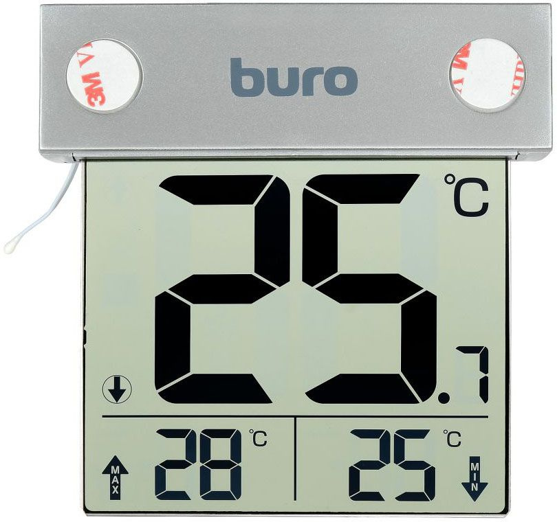 Термометр BURO Термометр Buro P-6041, серебристый #1