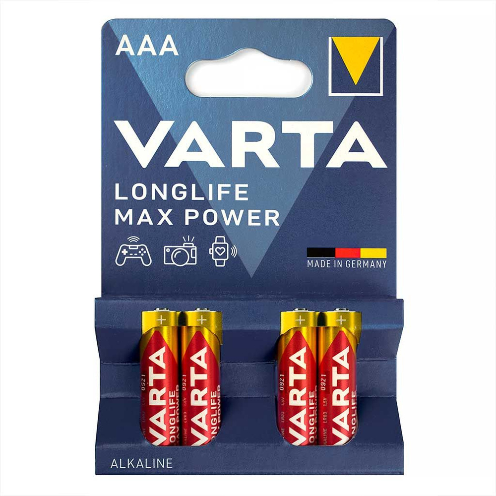 Батарейка алкалиновая VARTA MAX POWER 4703 LR03 BL-4 (4шт) #1