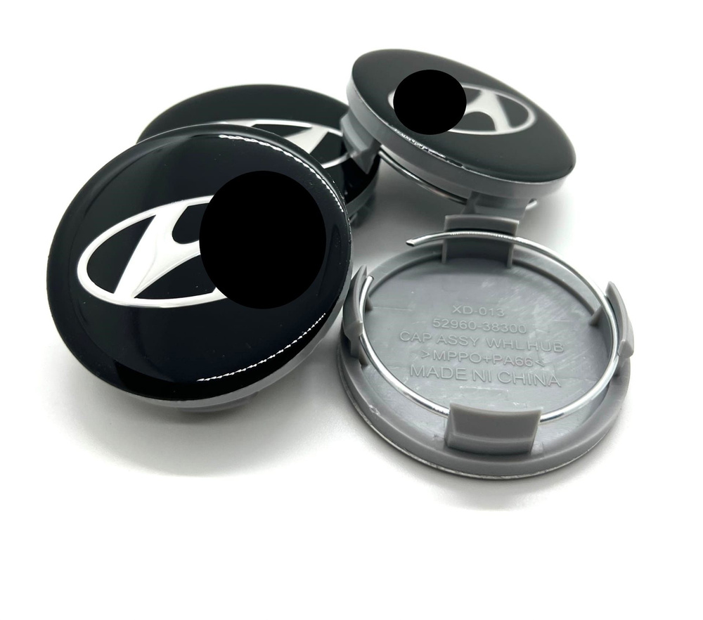 Колпачки заглушки на литые диски для 60/55 Black (52960-38300) 4 штуки.  #1