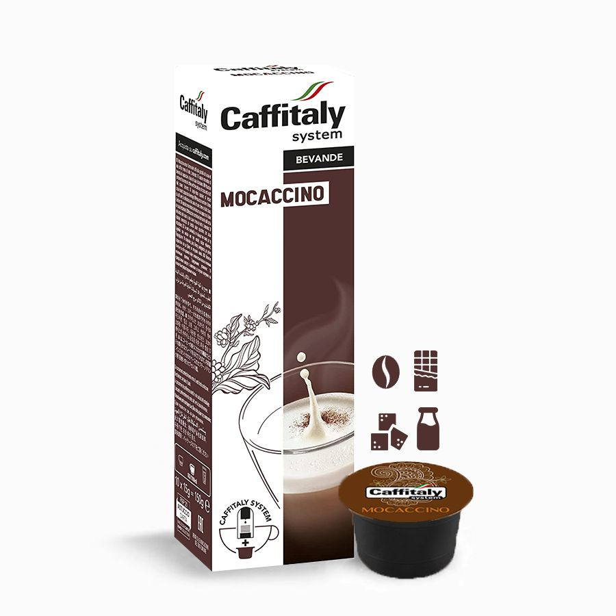 Кофейный напиток в капсулах Caffitaly System Ecaffe Mocaccino, 10 капсул, для Paulig, Luna S32, Maia #1