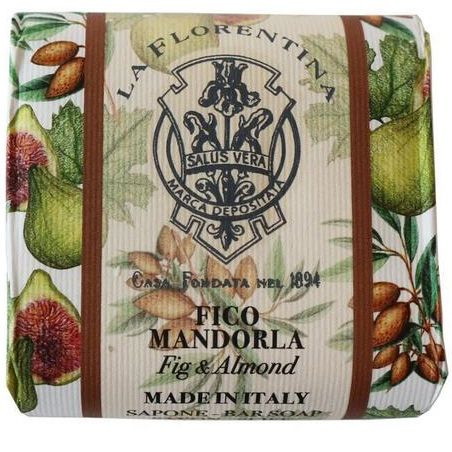La Florentina Мыло натуральное на основе масел ши и оливы с экстрактами Инжира и Миндаля Bar Soap Fig #1