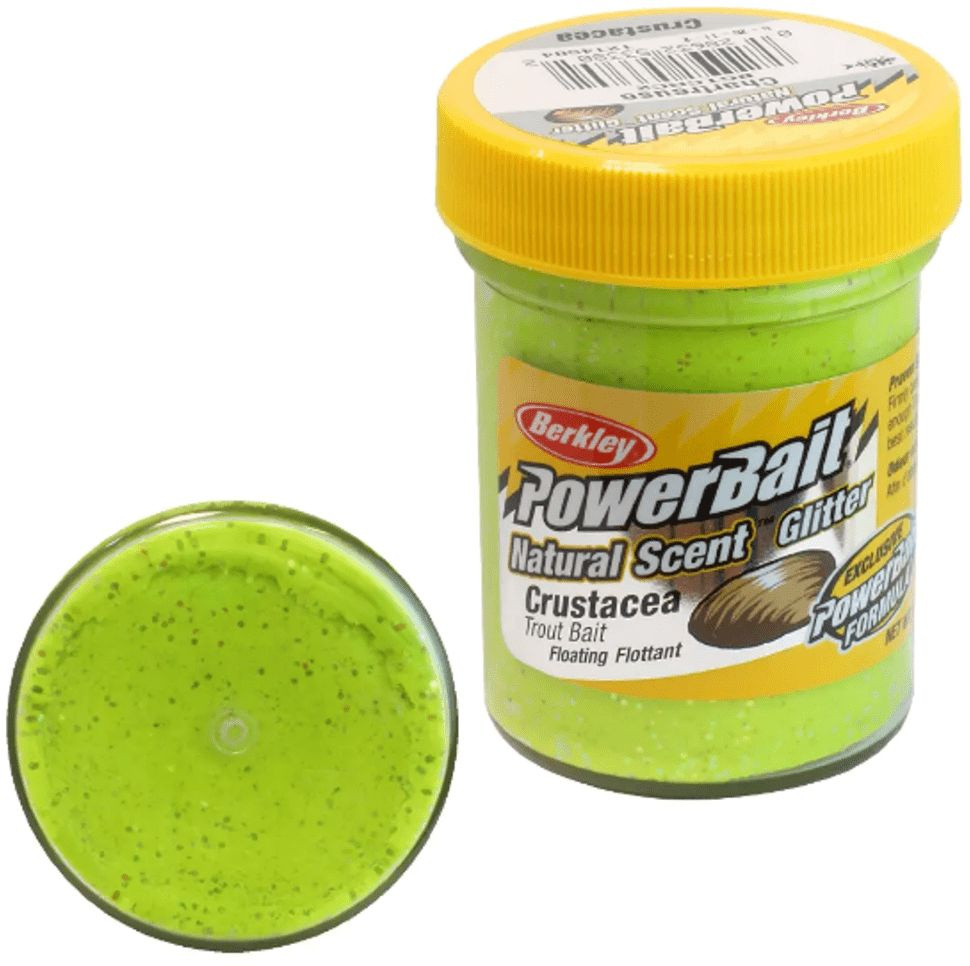 Форелевая паста BERKLEY PowerBait NATURAL SCENT TROUT BAIT, РАКУШКА, 50 гр./1214504/CHARTREUSE/Рыбалка #1