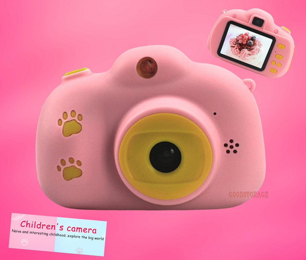 Детский цифровой фотоаппарат RK-K9, розовый #1