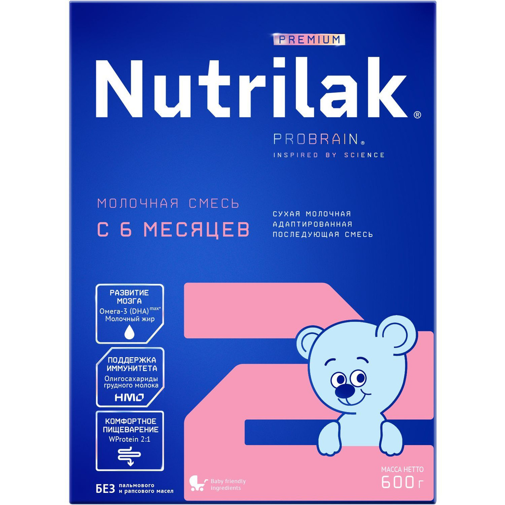 Nutrilak Молочная смесь 2 (с 6 месяцев) 600г. 1шт. #1