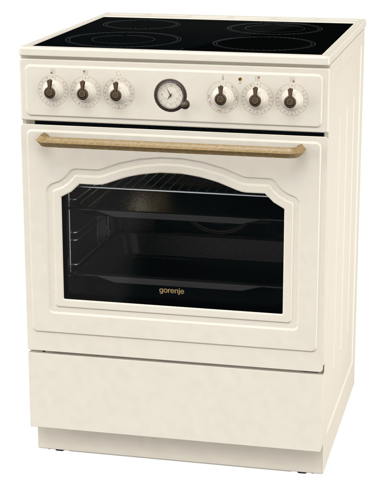 Плита электрическая Gorenje GECS6B70CLI бежевый, отдельностоящая  #1