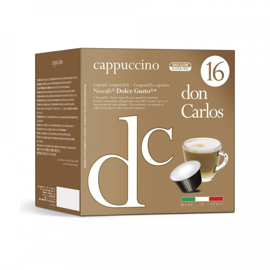 Кофе в капсулах Don Carlos Cappucino, стандарта Dolce Gusto, 16шт #1