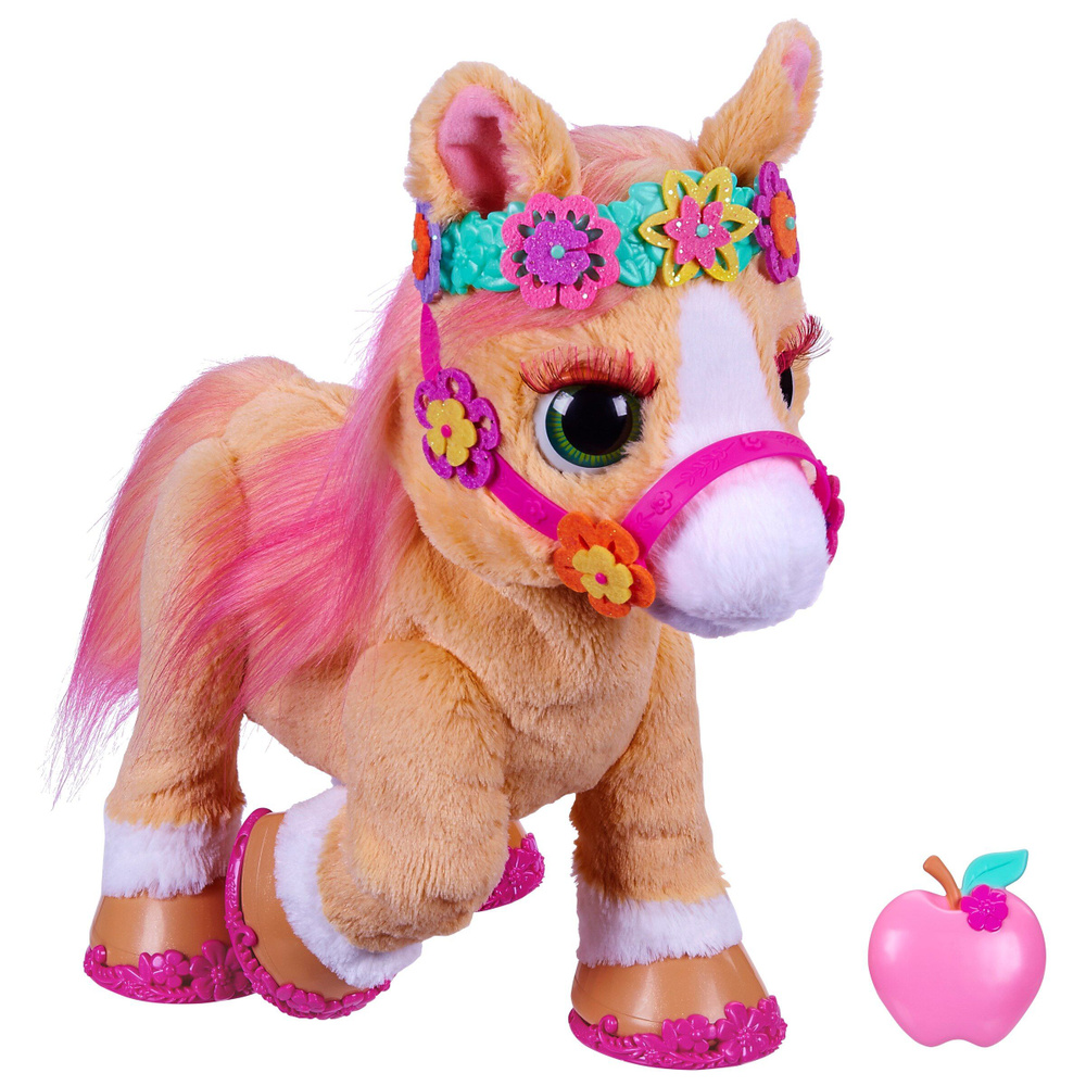 Интерактивная Игрушка Hasbro FurReal Friends Стильная Пони Корица F4395 (80  звуков и реакций) - купить с доставкой по выгодным ценам в  интернет-магазине OZON (834977777)