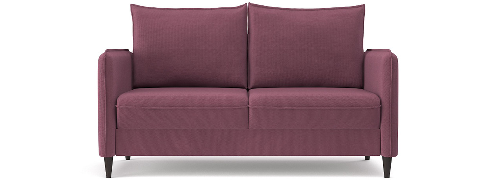 Диван-кровать раскладной PUSHE Фьорд Smart 140, велюр, темно-розовый  #1