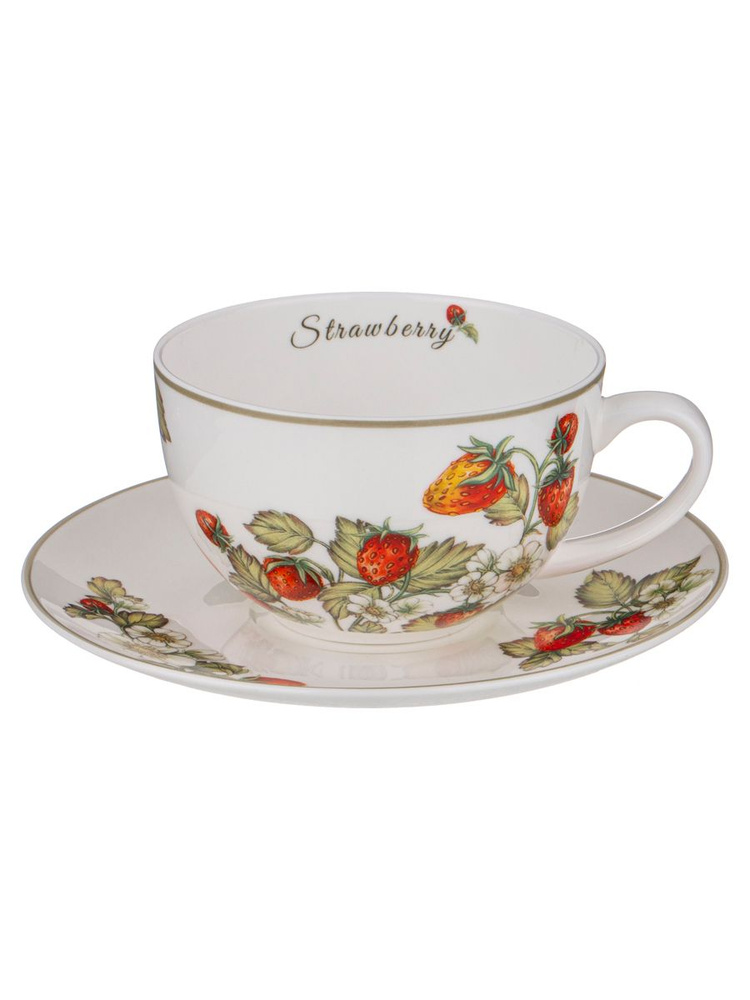 Чайная пара LEFARD "STRAWBERRY" : чашка 300 мл + блюдце #1