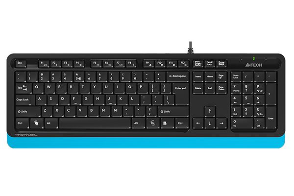 Клавиатура A4TECH Fstyler FK10 черный/синий USB (1147528) #1