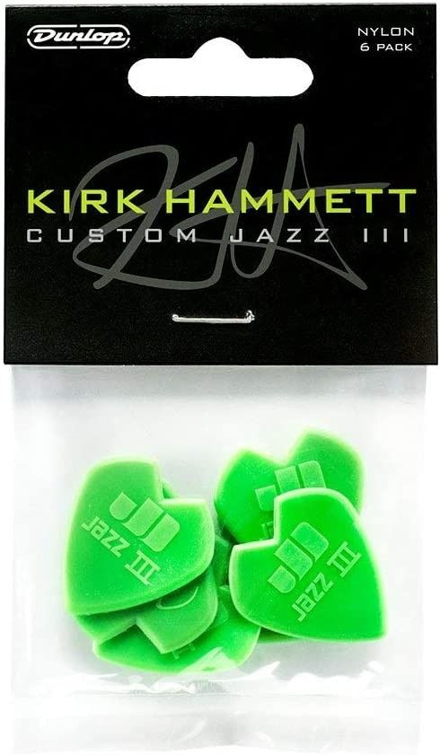 Медиаторы "Kirk Hammett Nylon Jazz III" 6шт, Dunlop #1