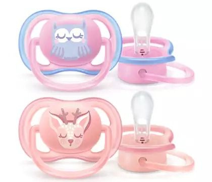 Пустышка Philips Avent ultra air с футляром для хранения и стерилизации 2шт 0-6месяцев SCF085/05  #1