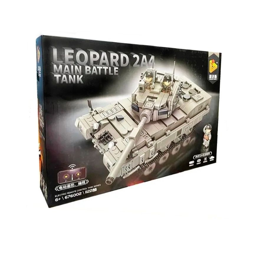 Конструктор танк Леопард с пультом управления 1122 детали / Военная техника Leopard 2  #1