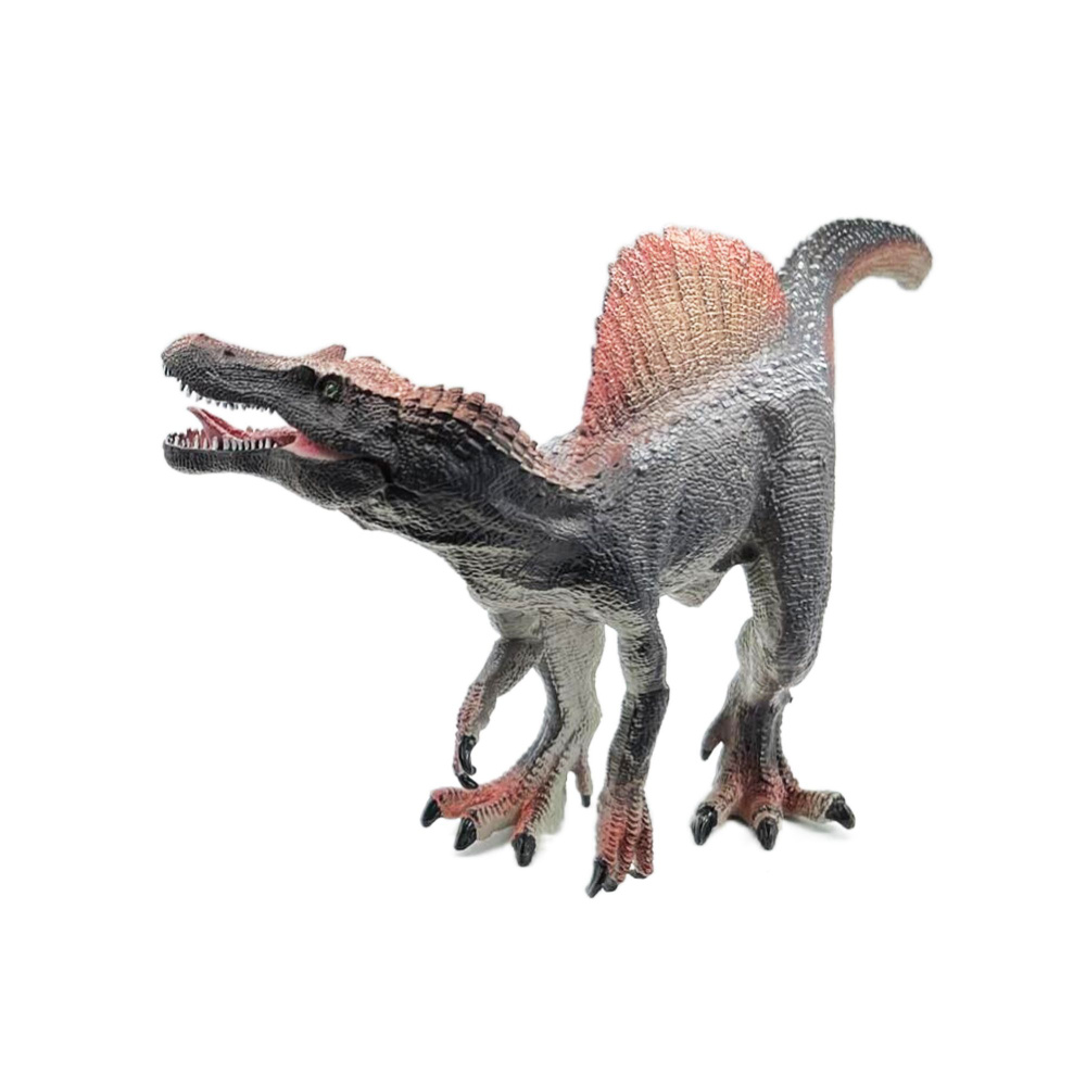 Фигурка Детское Время - Спинозавр (с подвижной челюстью, цвета: серый, красный), серия: Динозавры  #1