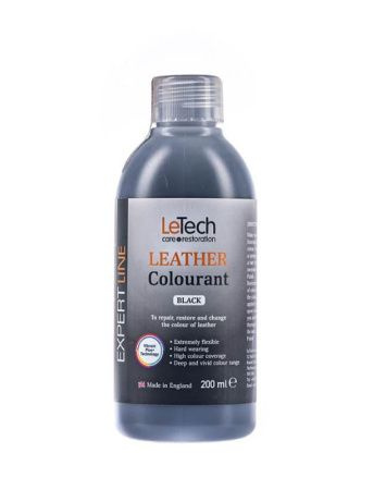 LeTech Expert Line Краска для кожи (Leather Colourant) Black, 200мл #1