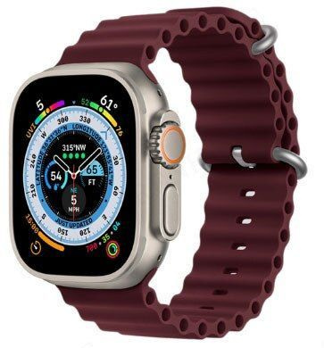Ремешок для смарт-часов, фитнес-браслета Apple Watch Series 1 2 3 4 SE 5 6 7 8 силиконовый дайверский #1