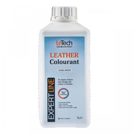 LeTech Expert Line Краска для кожи (Leather Colourant) Ultra White 1л #1