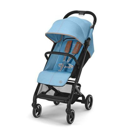 Прогулочная коляска Cybex Beezy Beach Blue с дождевиком и бампером  #1