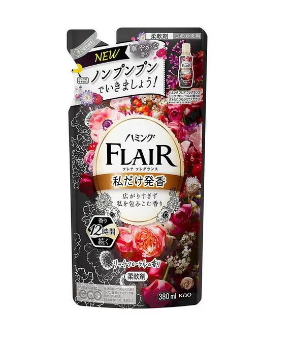 Kao Flair Fragrance Кондиционер для белья с антибактериальным эффектом с ароматом Изящный букет 400 мл #1