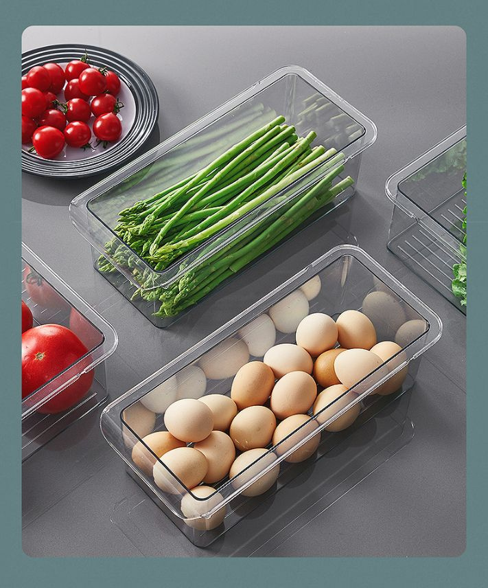 Выдвижная полка-органайзер MyPads в холодильник для хранения продуктов, овощей, фруктов, яиц, еды, ящик, #1