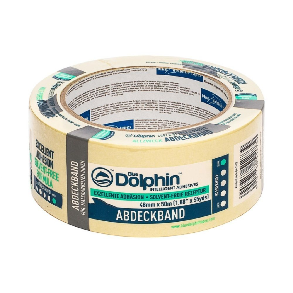 Лента малярная Blue Dolphin Masking Tape 01-7-15 (48мм*50м) #1