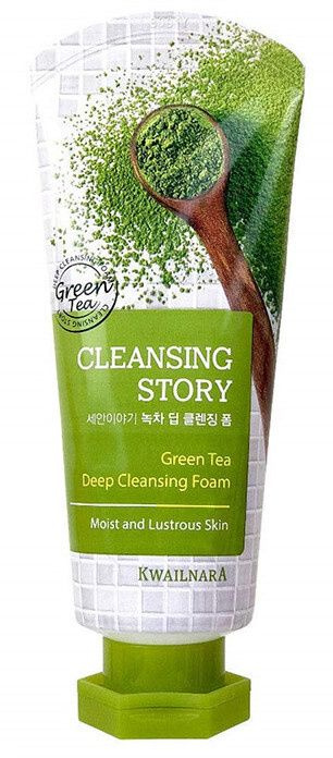 Welcos Cleansing Story Foam Cleansing Green Tea пенка для лица с зелёным чаем (120г.)  #1