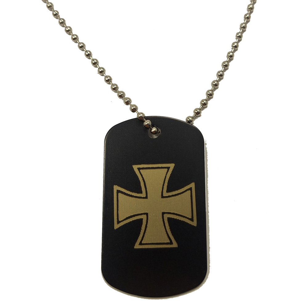 Жетон Мальтийский крест на цепочке #1