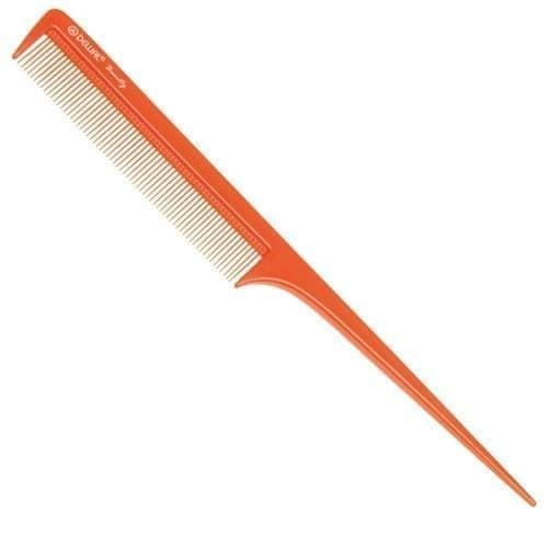 Расческа Dewal Beauty с пластиковым хвостиком оранжевая 20,5см  #1