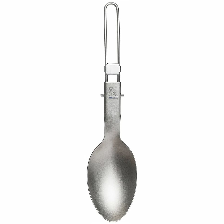 Ложка складная, большая NZ Ti Folding Spoon (титан, 21х43х158 мм) TC-315  #1