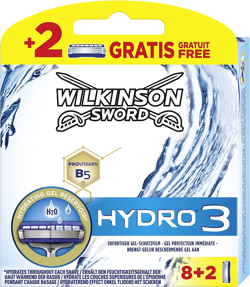 Wilkinson Sword Hydro3 Vitamin B5 / Сменные кассеты для бритвы Hydro ( 10 шт)  #1