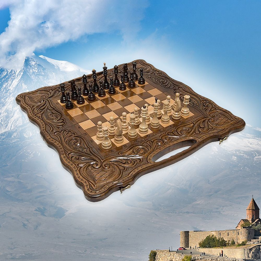 Резные шахматы и нарды Антемион #1