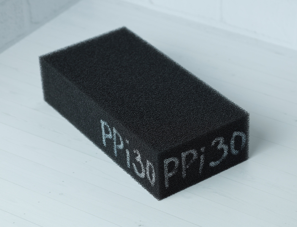 Ретикулированный пенополиуретан PPi30 (для фильтрации воздуха) лист 1000х500х20мм  #1