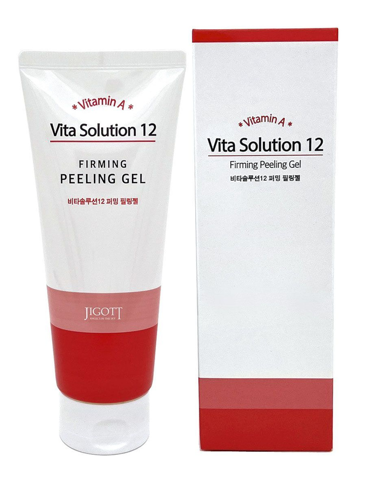 Jigott Пилинг-гель для лица укрепляющий с витамином A, Корея, Vita Solution 12 Firming Peeling Gel, 180 #1