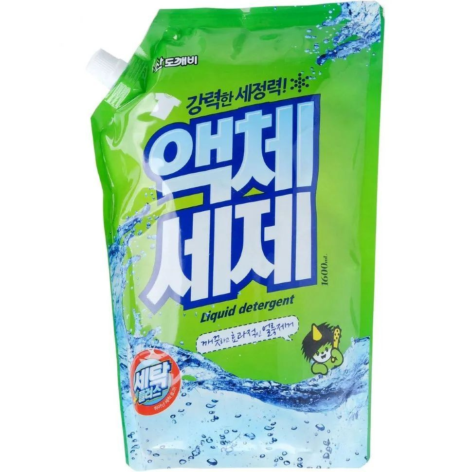 Гель для стирки Sandokkaebi "Liquid Detergent Saetak Plus (Се-Плас)", 1600 мл #1