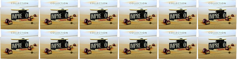 Конфеты шоколадные Impresso Premium бежевый, комплект: 12 упаковок по 424 г  #1
