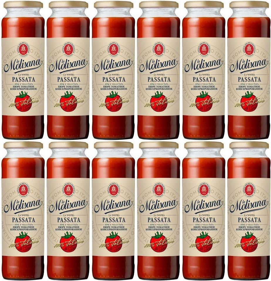 Пюре томатное La Molisana, комплект: 12 упаковок по 690 г #1