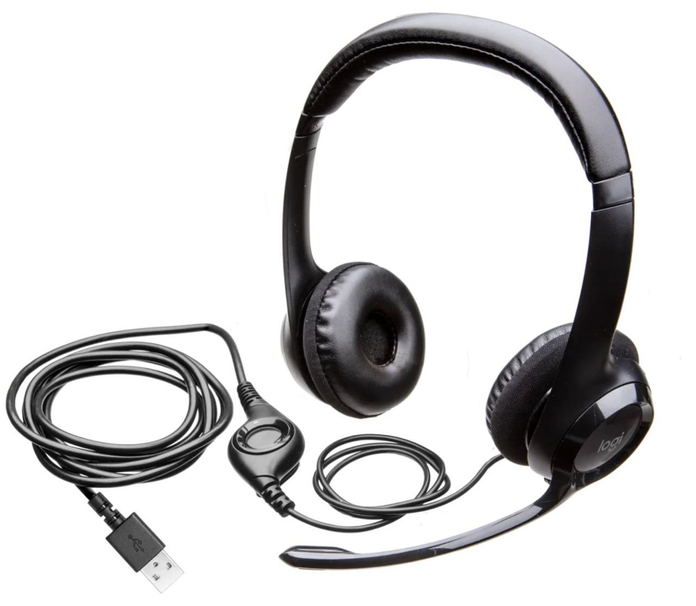 Гарнитура Logitech Stereo Headset H390 (981-000406/981-000803/981-000014) #1