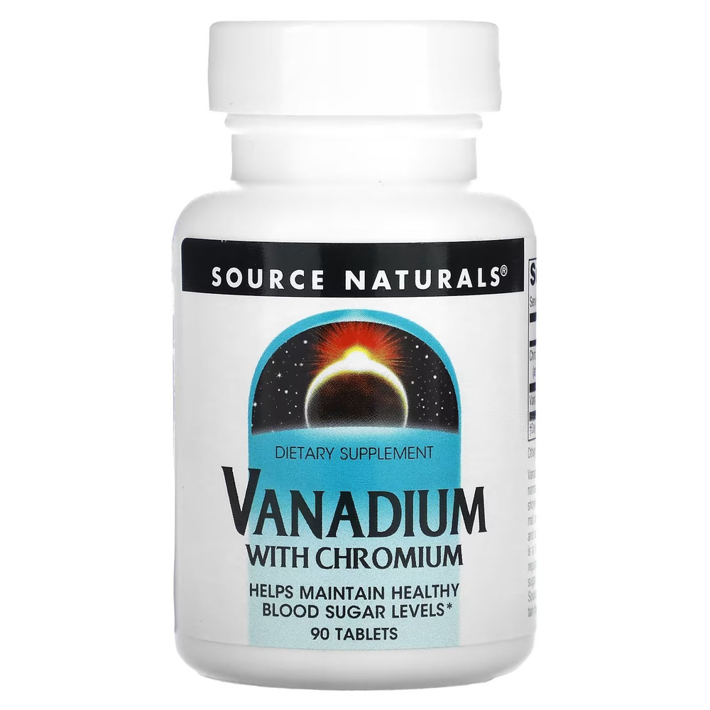 Source Naturals, ванадий с хромом, 90 таблеток #1