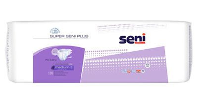 Подгузники для взрослых Super Seni Plus Medium (№2), объем талии 75-110 см, 30 шт.  #1
