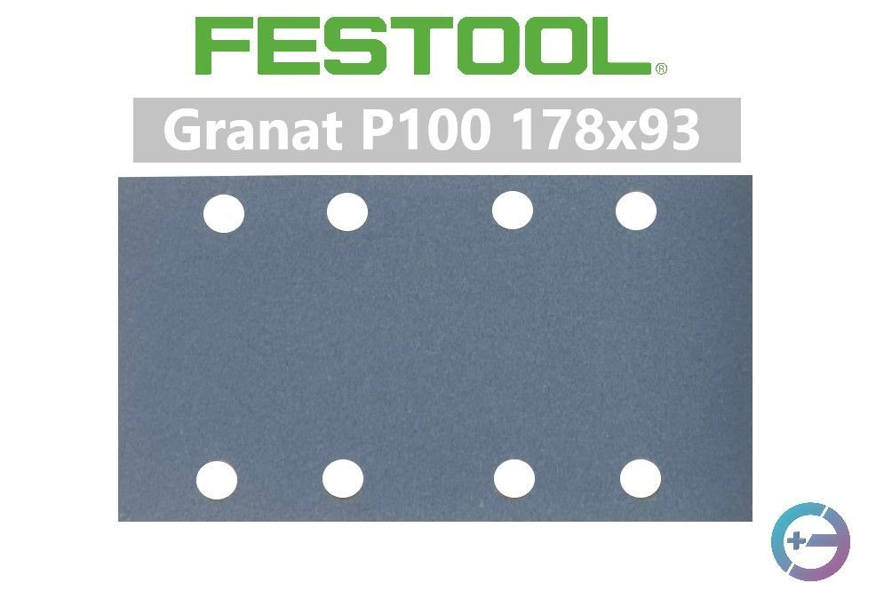 FESTOOL Лист шлифовальный Granat STF 93x178 P100 #1