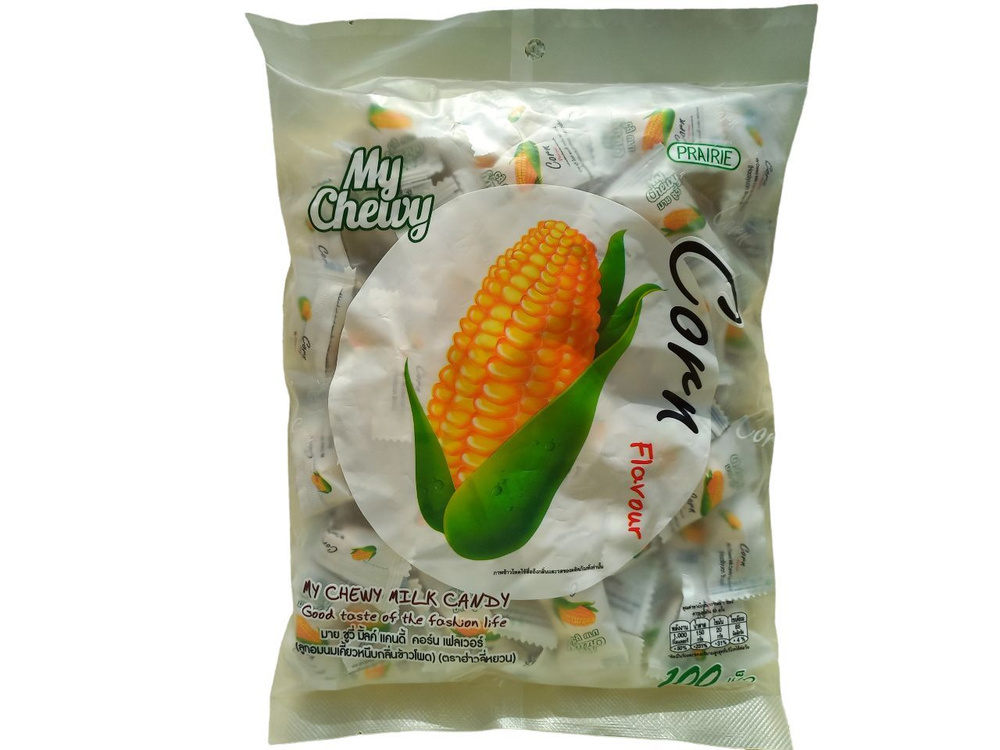 Жевательные молочные конфеты из Тайланда со вкусом Кукурузы / Тайские сладости My Chewy Milk Candy Corn #1