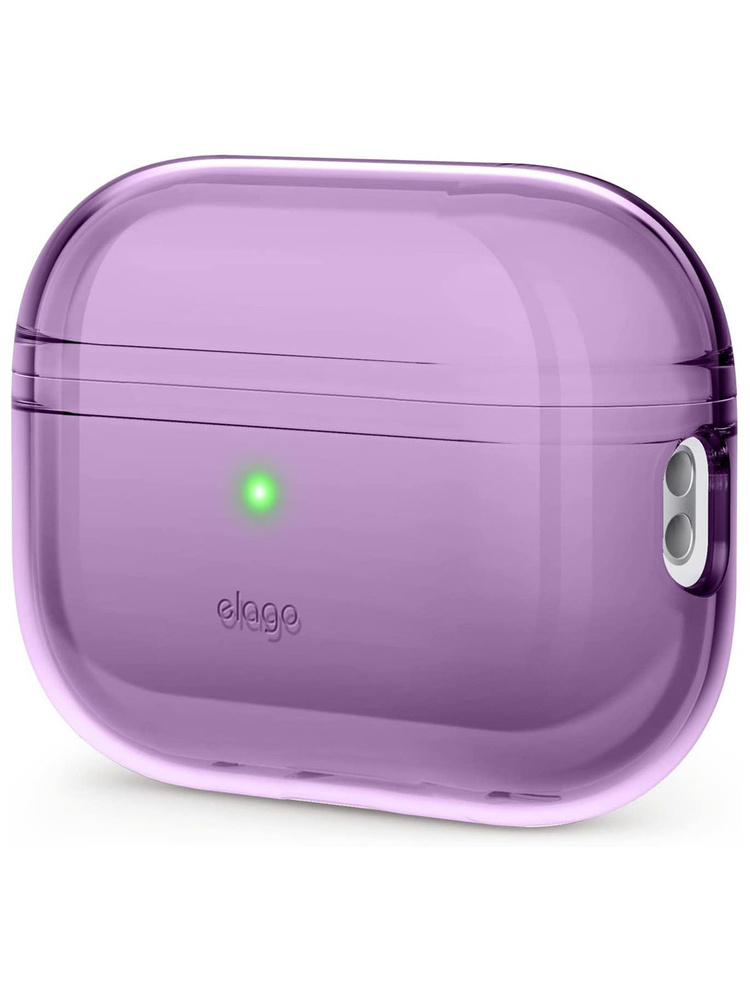 Чехол Elago Clear case для Airpods Pro 2 / на Эирподс Про 2 силиконовый, полупрозрачный, с отверстием #1