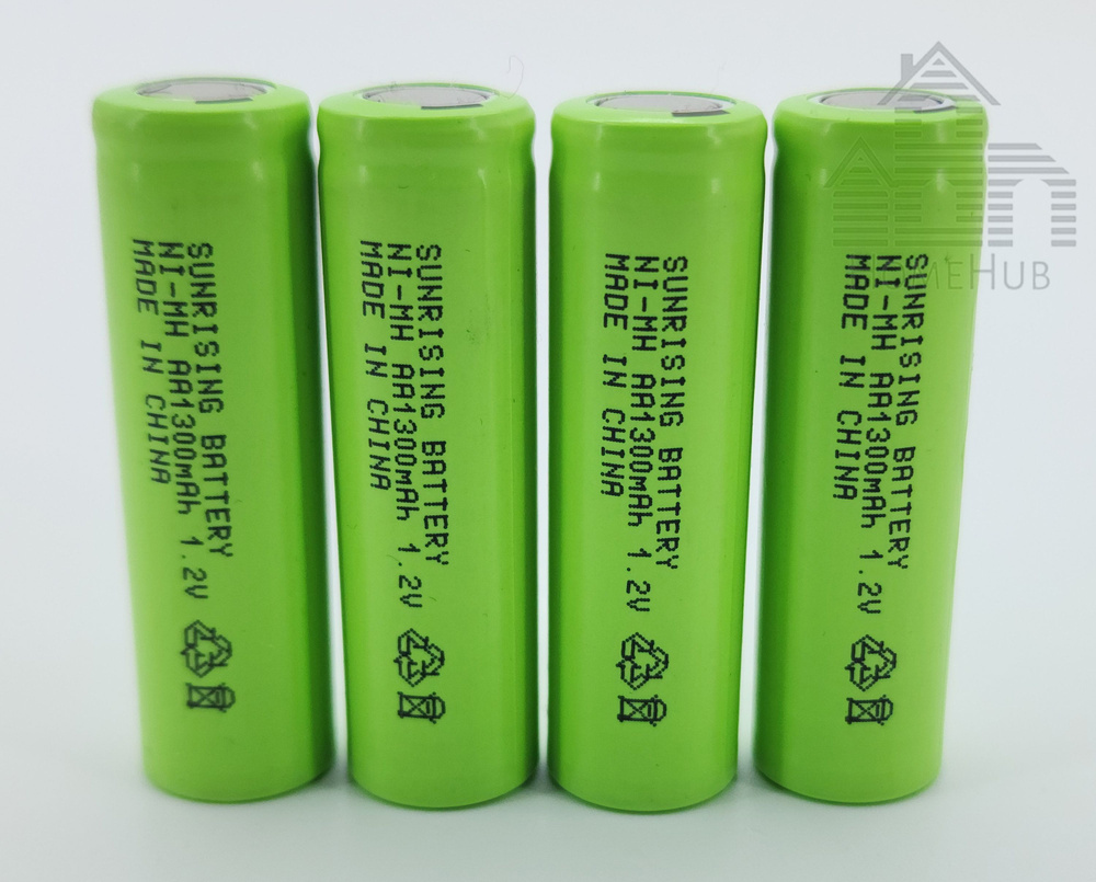 Аккумулятор Sunrising Ni-Mh, AА, 1.2V, 1300mAh, 4шт #1